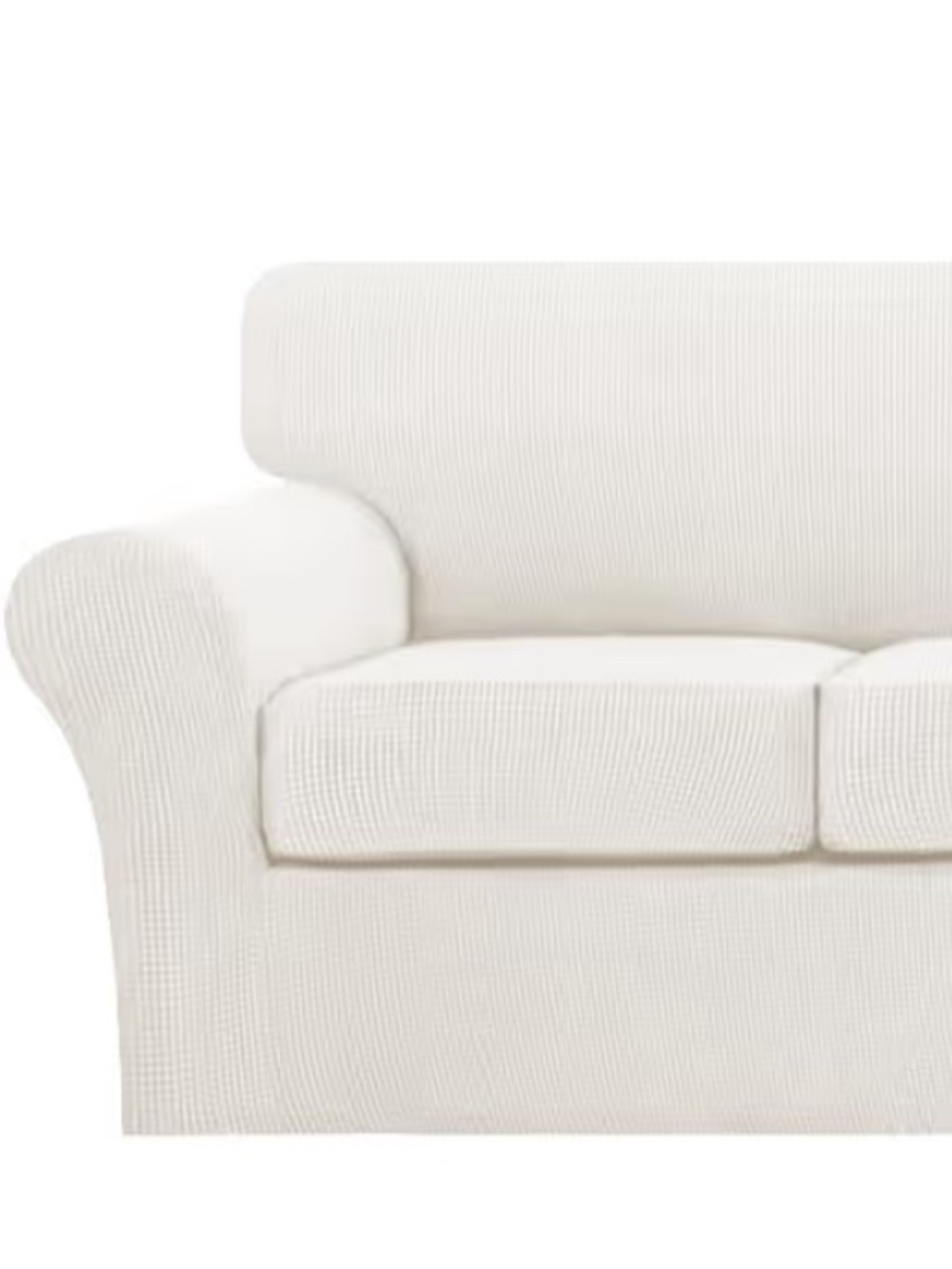 Pet-Friendly Sofa Slipcover Large (3-Cushion) - Porcelain - Picture 14 of 16